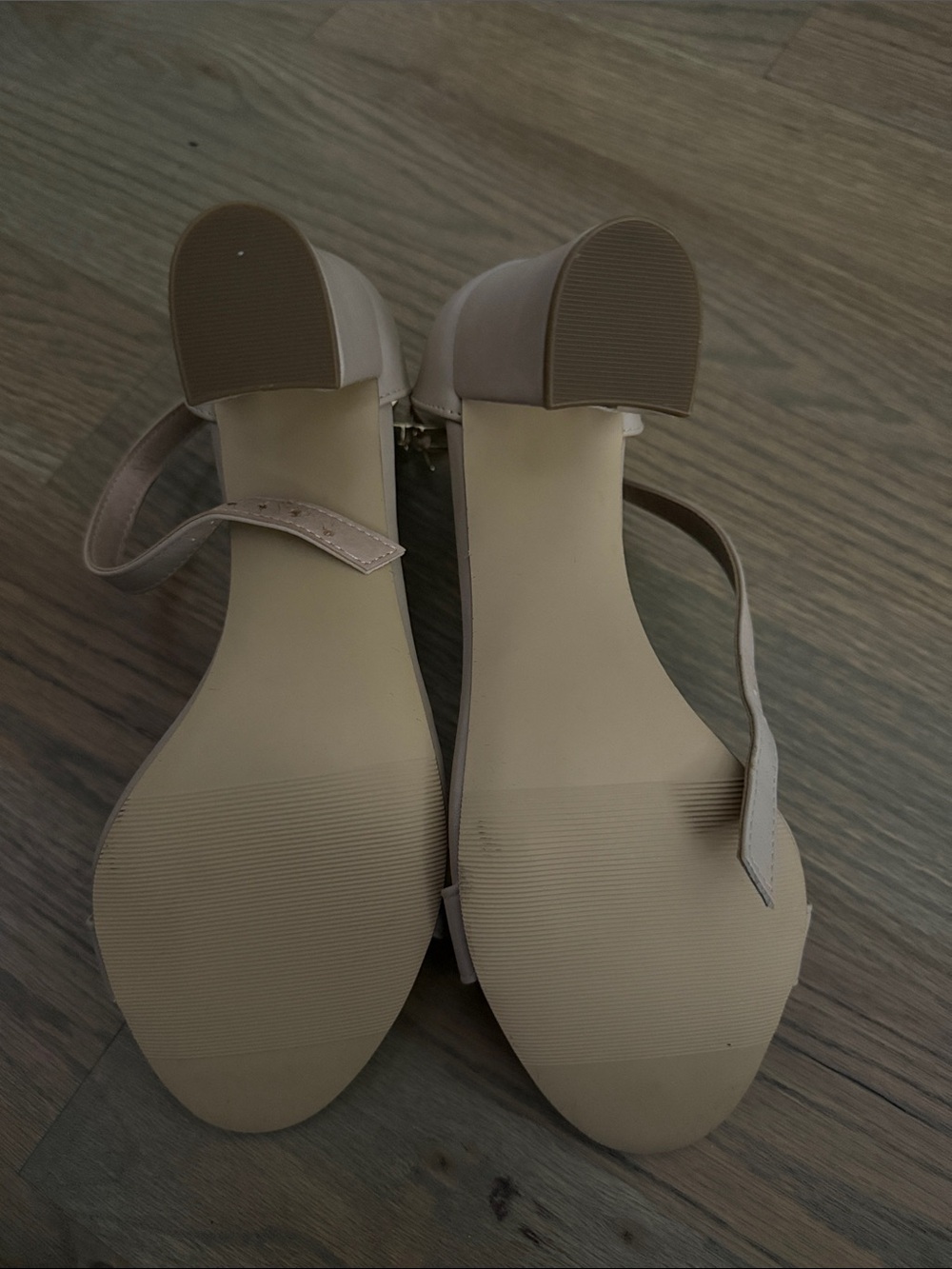 Madden Girl Beige Ankle-Strap Heeled Sandals - Picture 2 of 2